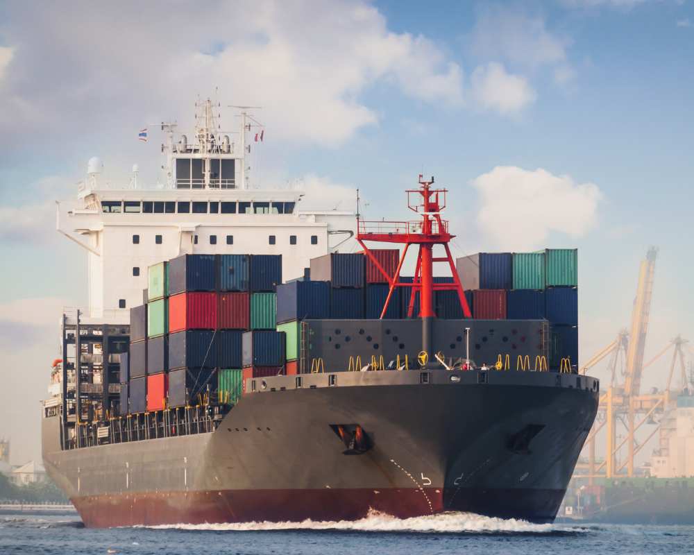 Japanese vehicles being loaded for international shipping via RoRo transport